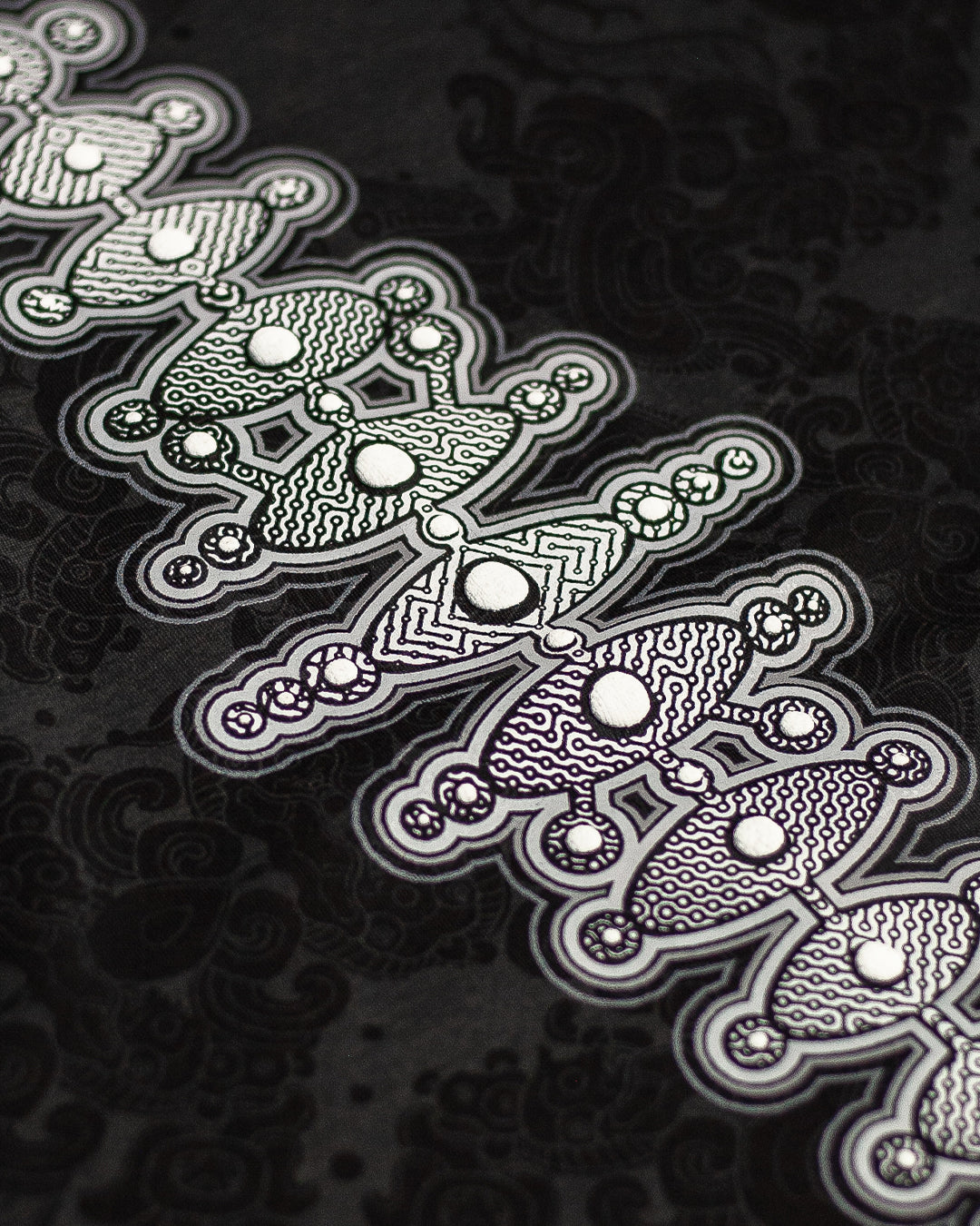 Open Tank Top Men / Black Cotton Shinker - MAYAN CODEX Galactik Spine